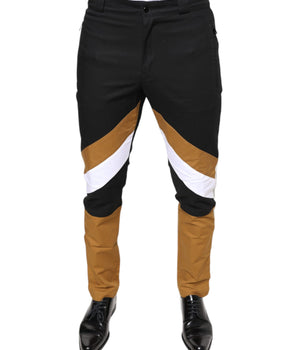 Dolce & Gabbana Multicolor Stripe Skinny Cotton Pants