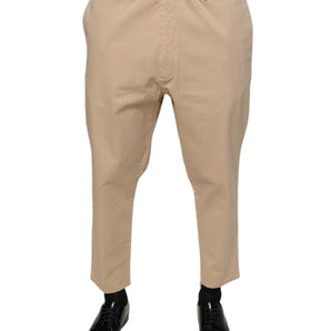 Don The Fuller Beige HOUSTON Men Cropped Dress Pants