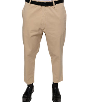 Don The Fuller Beige HOUSTON Men Cropped Dress Pants