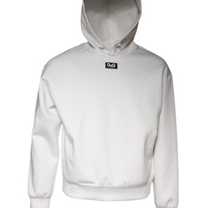 Dolce &amp; Gabbana Sudadera con capucha para hombre con logo D&amp;G blanco
