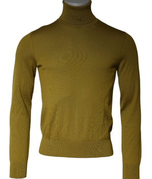 Dolce & Gabbana Brown Cashmere Turtleneck Pullover Sweater