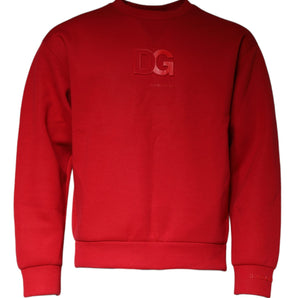 Dolce &amp; Gabbana Sudadera Granate DG Logo Algodón Hombre