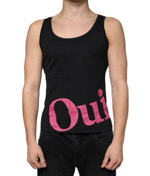 Dolce & Gabbana Black Cotton Tank Sleeveless Men T-shirt