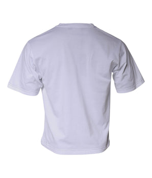 Dolce & Gabbana White DG Logo Cotton Shorts Sleeves T-shirt