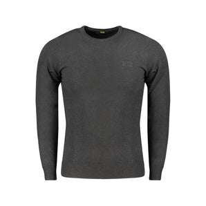 Cavalli Class Black Viscose Men Sweater