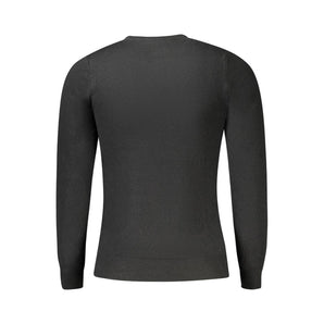 Cavalli Class Black Viscose Men Sweater