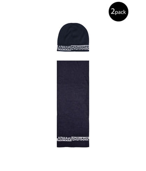 Armani Exchange Blue Polyamide Scarf