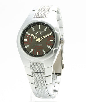 Chronotech Gray Aluminum Dress Watch