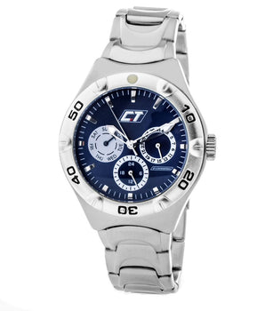 Chronotech Silver Stainless Steel Dress Watch