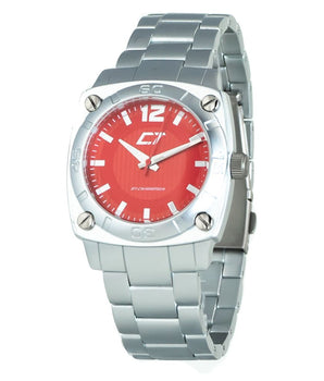Chronotech Silver Stainless Steel Dress Watch