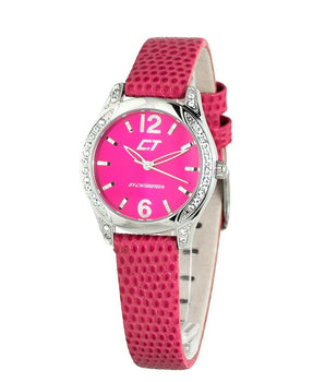 Chronotech Multicolor Leather Dress Watch