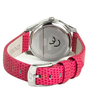 Chronotech Multicolor Leather Dress Watch