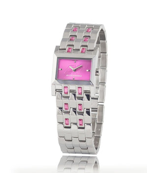 Chronotech Silver Stainless Steel Dress Watch