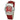 Chronotech Red Leather Watch