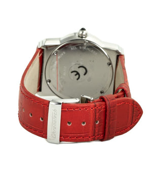 Chronotech Red Leather Dress Watch