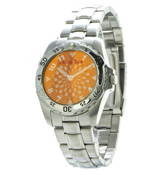 Chronotech Silver Stainless Steel Dress Watch