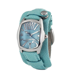 Chronotech Blue Leather Dress Watch