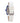 Chronotech White Leather Dress Watch