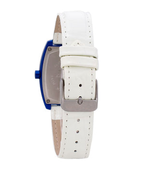 Chronotech White Leather Dress Watch
