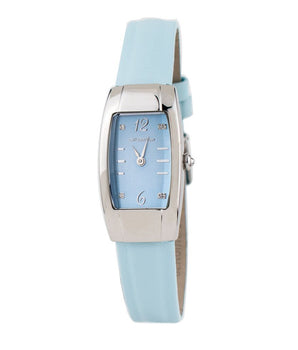 Chronotech Blue Leather Dress Watch