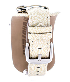 Chronotech Beige Leather Bracelet Watch