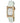 Chronotech White Leather Dress Watch