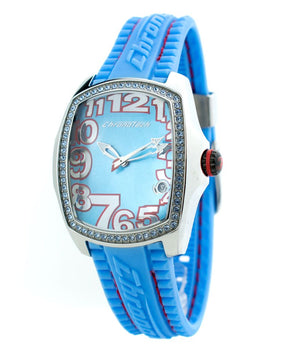 Chronotech Blue Rubber Sport Watch