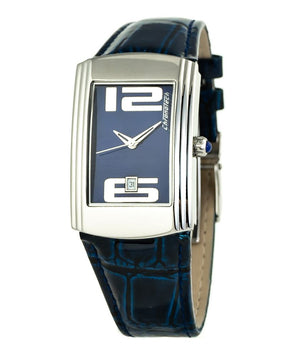 Chronotech Blue Leather Dress Watch