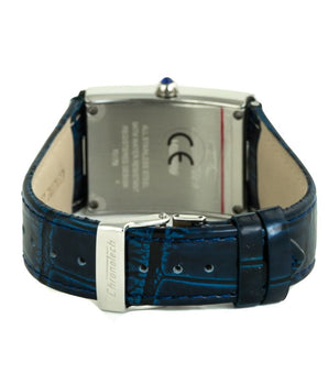 Chronotech Blue Leather Dress Watch