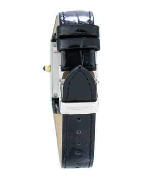 Chronotech Black Leather Dress Watch