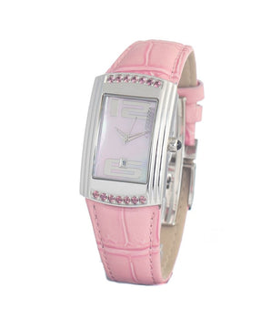 Chronotech Multicolor Leather Dress Watch
