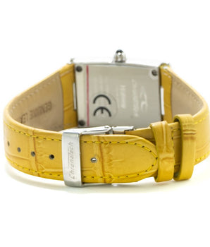 Chronotech Yellow Leather Dress Watch