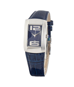 Chronotech Blue Leather Dress Watch