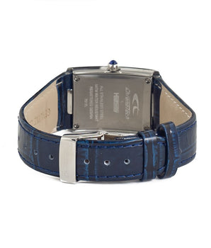 Chronotech Blue Leather Dress Watch
