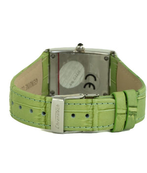 Chronotech Green Leather Dress Watch
