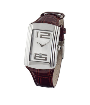 Chronotech Brown Leather Dress Watch