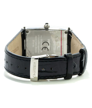 Chronotech Black Leather Dress Watch