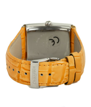 Chronotech Orange Leather Dress Watch