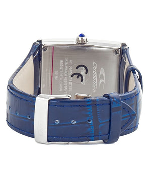 Chronotech Blue Leather Dress Watch