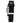 Chronotech Black Leather Dress Watch