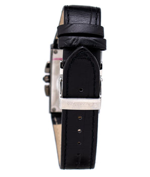 Chronotech Black Leather Dress Watch