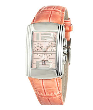 Chronotech Multicolor Leather Dress Watch