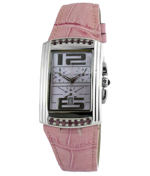 Chronotech Multicolor Leather Dress Watch