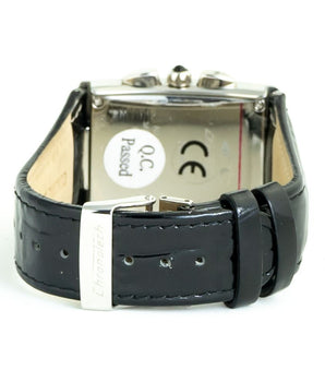 Chronotech Black Leather Dress Watch