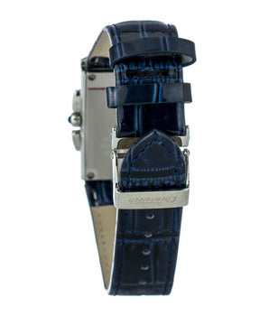 Chronotech Blue Leather Dress Watch