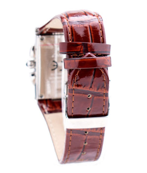 Chronotech Brown Leather Dress Watch