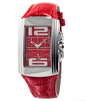 Chronotech Multicolor Leather Dress Watch