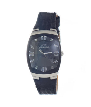 Chronotech Black Leather Dress Watch