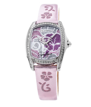 Chronotech Multicolor Leather Dress Watch