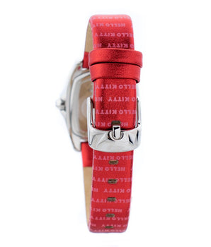 Chronotech Red Leather Dress Watch